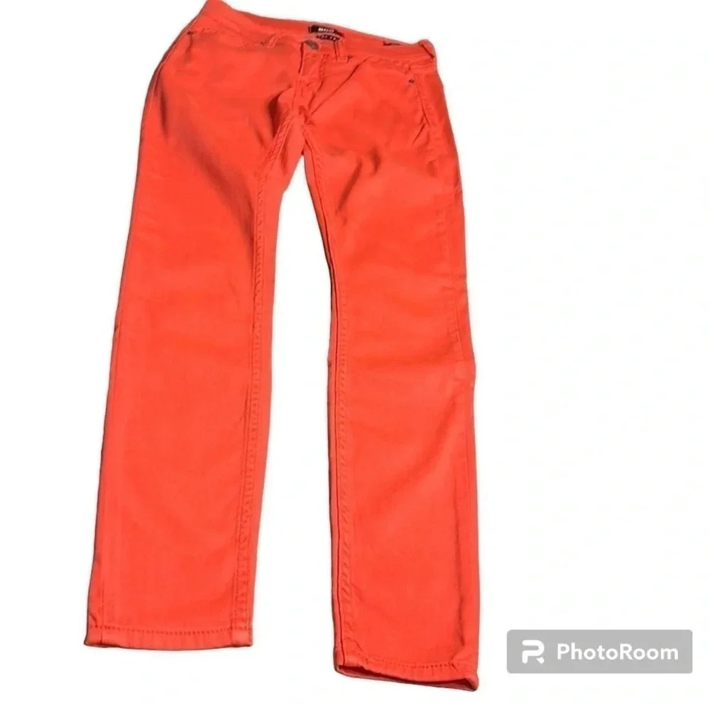 BDG Urban Outfitter red jeans mid rise twig  ankle 26W. 29L
